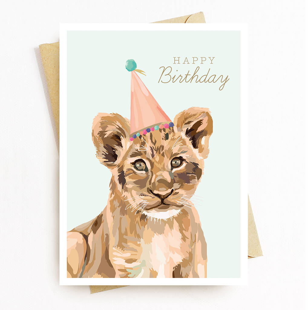 lion-cub-birthday-card-by-sirocco-design-notonthehighstreet