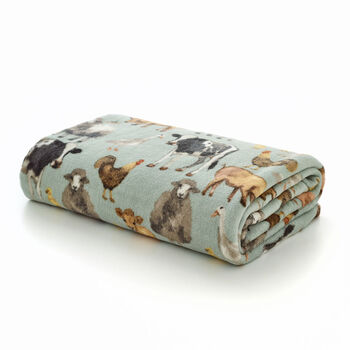 Comforts Farmyard Throw 240gsm Cozy Throw, 4 of 4