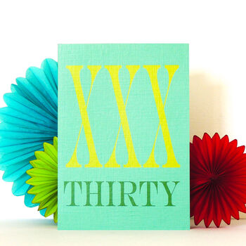 Roman Numerals Thirty Card, 4 of 5