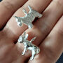 Solid Sterling Silver French Bulldog Necklace, thumbnail 2 of 3