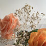 Paper Rose And Dried Gypsophila Bouquet, thumbnail 6 of 7