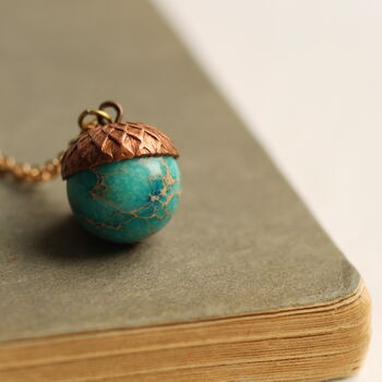 Turquoise Acorn Necklace, 10 of 10