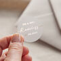 Personalised Surname Modern Foiled Wedding Stickers, thumbnail 2 of 5
