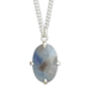 5ct Prong Set Sapphire Necklace, thumbnail 1 of 3
