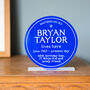 Personalised Freestanding Acrylic Blue Plaque, thumbnail 1 of 5