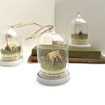 Personalised Camping Under The Stars Glass Dome Gift, 3 of 10