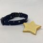 Navy And White Star Dog Collar, thumbnail 2 of 2