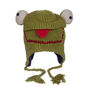 Frog Hand Knitted Woollen Animal Hat, thumbnail 4 of 5