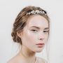 Swarovski Crystal And Pearl Wedding Veil Comb Lucille, thumbnail 2 of 7