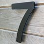 Modern Black House Numbers 200mm Acrylic Floating, thumbnail 9 of 10