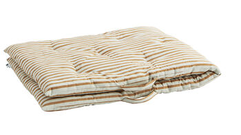 Floral Or Striped Danish Cotton Floor Mattress, 3 of 4