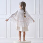 White And Pink Daisy Flower Costume Cape, thumbnail 1 of 2