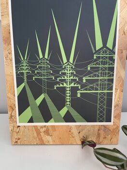 Navy Pylon Art Print, 6 of 6