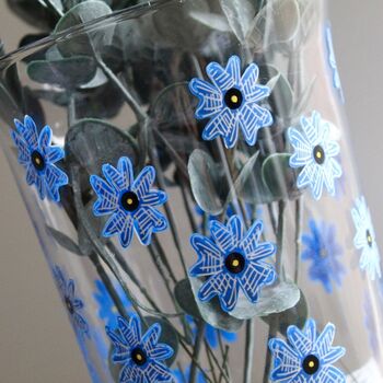 Blue Forget Me Not Lantern Vase, 2 of 5