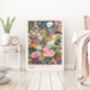 Japanese Floral Flower Garden Art Print, thumbnail 2 of 5