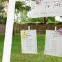 Wildflowers Vellum Wedding Table Plan Cards, thumbnail 1 of 4