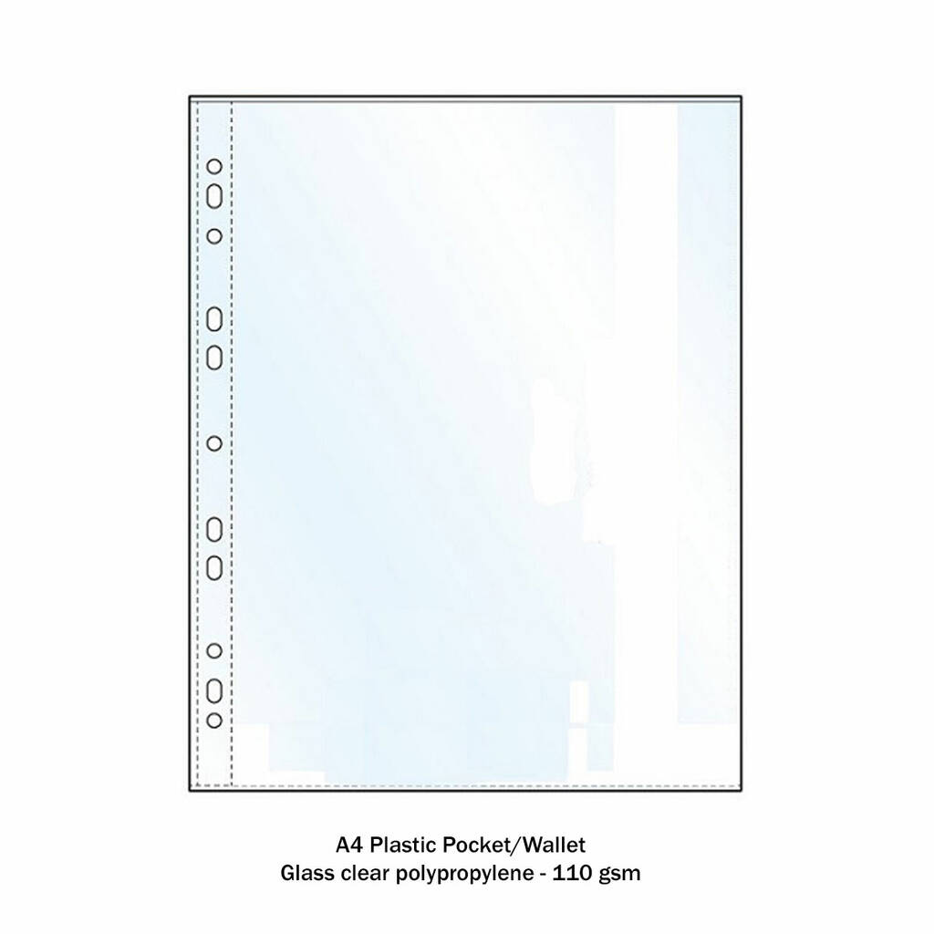 A4 Clear Plastic Pockets For Files By Harris & Jones Ltd