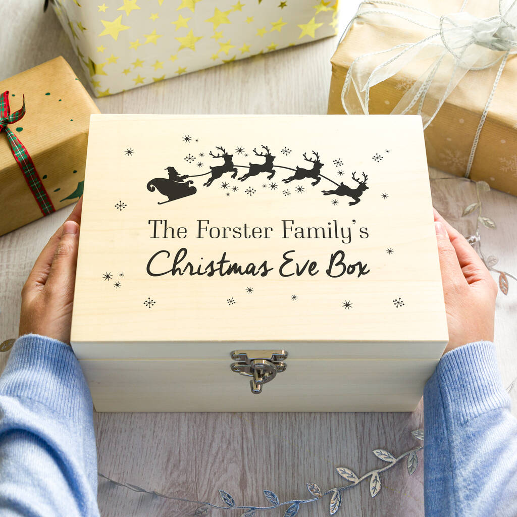 Personalised Santa's Sleigh Christmas Eve Box, 1 of 5