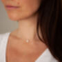 Monroe Floating Pearl Silver Necklace, thumbnail 1 of 6