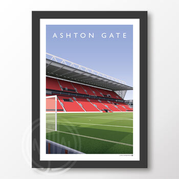 Bristol City Ashton Gate Lansdown Stand Poster, 6 of 6