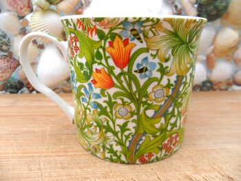 Set Of Six Palace Mugs In William Morris Golden Lily Design, 11 of 11