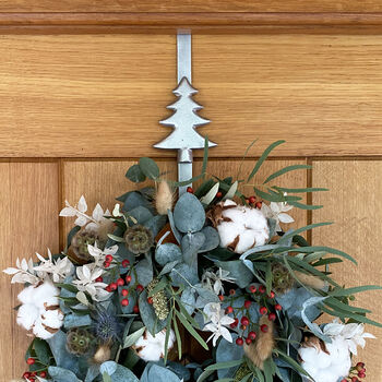Set Of Two Christmas Tree Wreath Hangers, 2 of 4