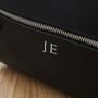 Personalised Luxe Pu Tailored Zipped Wash Bag, thumbnail 2 of 3