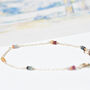 Multicoloured Sapphire Dainty Chain Bracelet, thumbnail 2 of 9