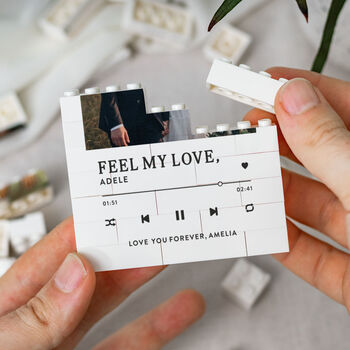 Personalised Wedding Song Playlist Photo Block Keepsake Copy, 6 of 10