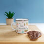 Personalised Gardening Enamel Mug, thumbnail 5 of 6