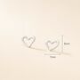 40th Birthday Still Shining Sterling Silver Heart Earrings, thumbnail 5 of 9
