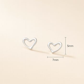 40th Birthday Still Shining Sterling Silver Heart Earrings, 5 of 9