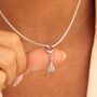 Whisk Charm Necklace, Sterling Silver Or 18ct Gold Plated, thumbnail 1 of 12