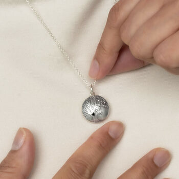 Silver Tree Of Life Fingerprint Locket Necklace, 3 of 8