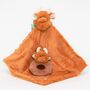 Brown Highland Cow Toy Soother And Rattle Gift Set, thumbnail 1 of 9