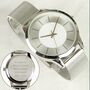 Personalised Silver Wrist Watch Gift Unisex, thumbnail 6 of 9