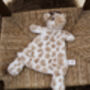 Embroidered Soft Beige Giragge Comforter Toy, thumbnail 1 of 7