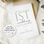 Personalised 1st Wedding Anniversary Card For Paper, Eco Conscious, thumbnail 1 of 2