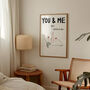 You And Me Retro Music Giclée Art Print, thumbnail 2 of 8