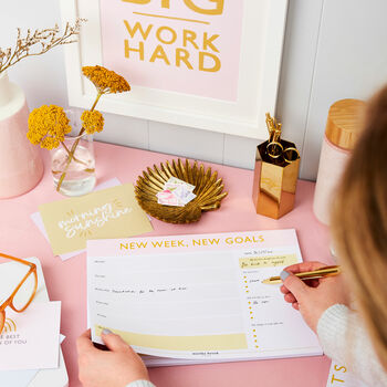 New Goals Weekly Planner Desk Pad, 5 of 6