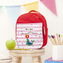 Personalised Circus Themed Red Lunch Bag, thumbnail 5 of 10