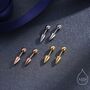 Sterling Silver Spike Screw Back Earrings, thumbnail 1 of 10