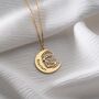Personalised 'Mother's Love' Moon And Baby Necklace, thumbnail 1 of 9