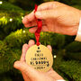 'First Christmas As Daddy' Christmas Decoration Bauble, thumbnail 2 of 7