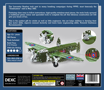 Make Your Own Lancaster Bomber Metal Construction Set, 7 of 7