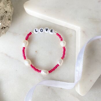 Personalised Colourful Pearl And Bead Bracelet, 3 of 7
