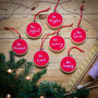 Joyful Embroidery Hoop Christmas Tree Bauble, thumbnail 4 of 7