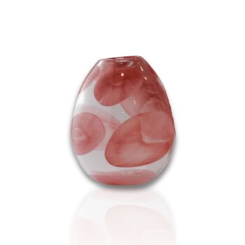 Set Of Two Murano Glass Balloon Vase – Rose Swirl, 2 of 2