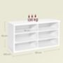 Shoe Bench Storage Bench With Six Compartments, thumbnail 2 of 6