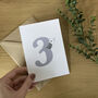 Illustrated Happy 3rd Birthday Card, thumbnail 1 of 5